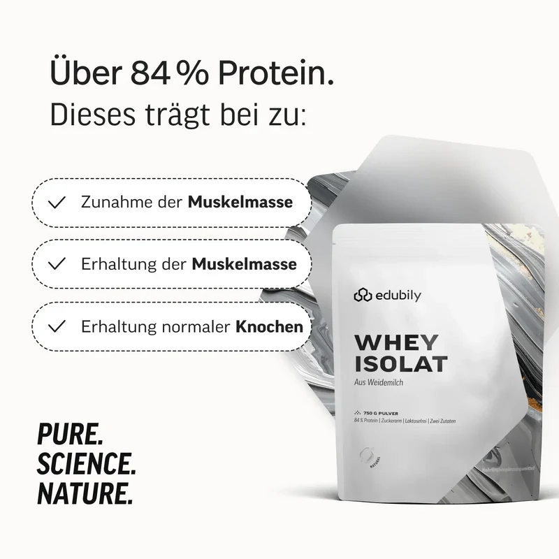 Whey-Isolat Pulver aus Weidemilch - Neutral