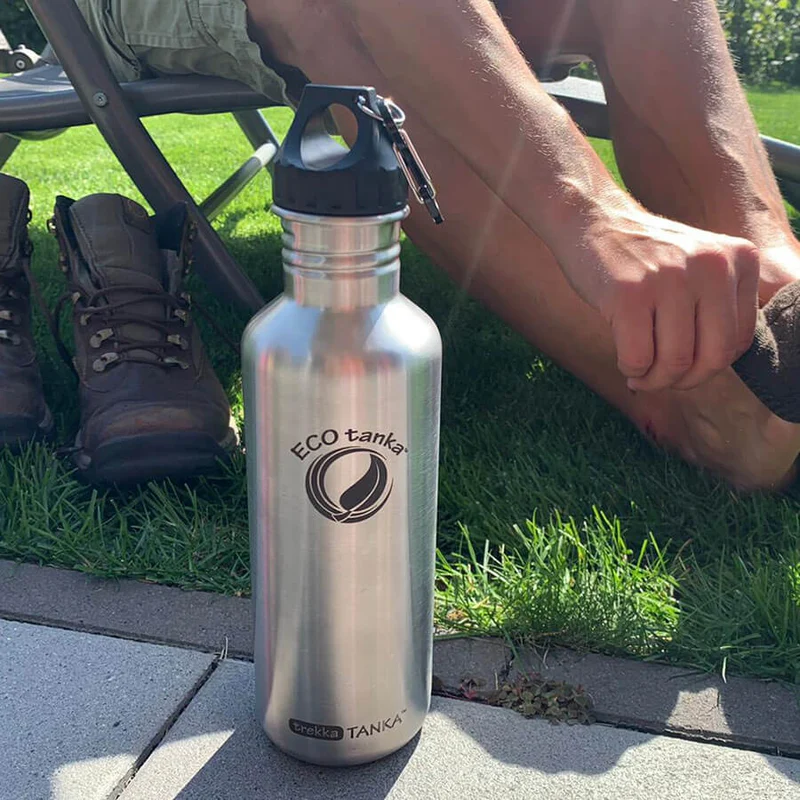 1,0l trekkaTANKA™ Edelstahl Trinkflasche mit Poly-Loop-Verschluss