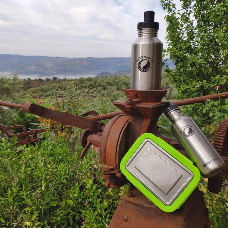 1,0l trekkaTANKA™ Edelstahl Trinkflasche mit Poly-Loop-Verschluss