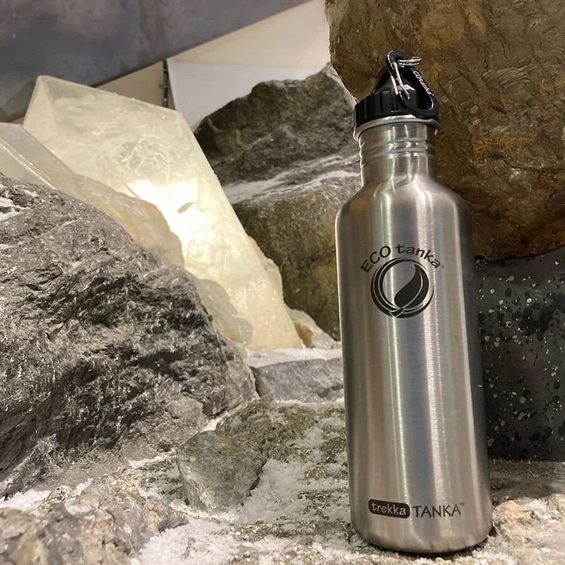 1,0l trekkaTANKA™ Edelstahl Trinkflasche mit Poly-Loop-Verschluss