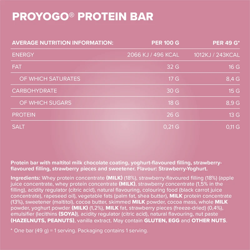 Proyogo® (24x49g) - Strawberry Yoghurt