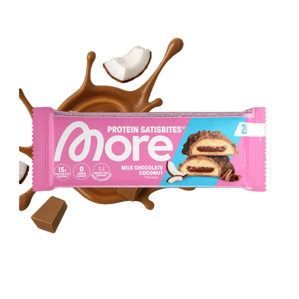 More Nutrition PROTEIN SATISBITES BAR, 2x25 g Riegel