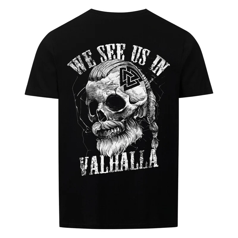 See us in Valhalla - Basic Shirt Unisex Backprint
