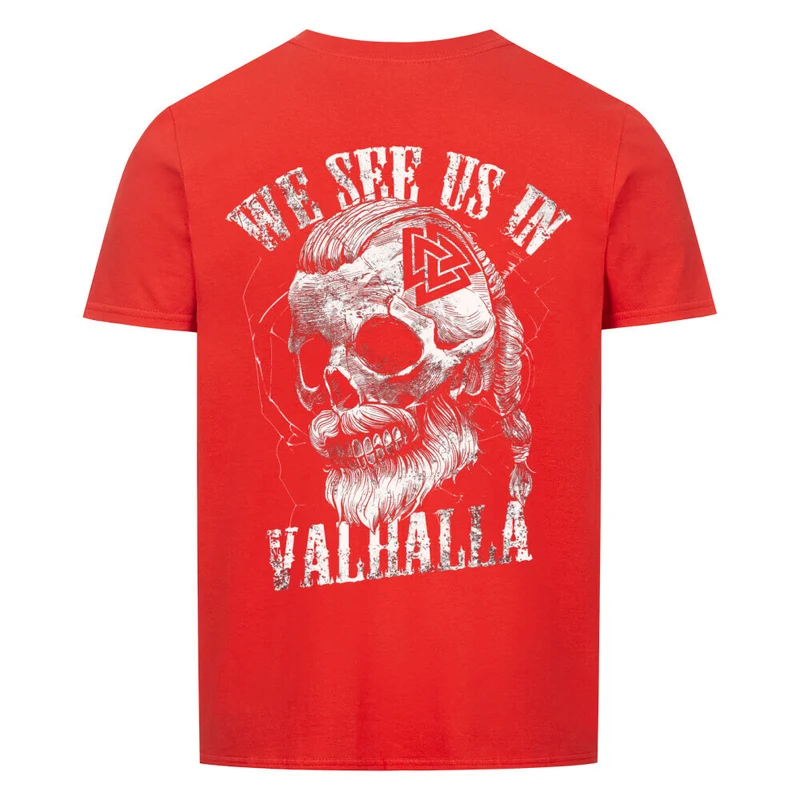 See us in Valhalla - Basic Shirt Unisex Backprint