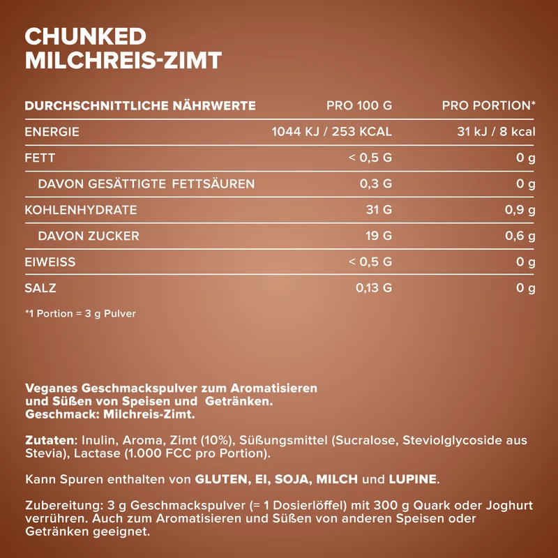 Chunked (150g) - Milchreis-Zimt