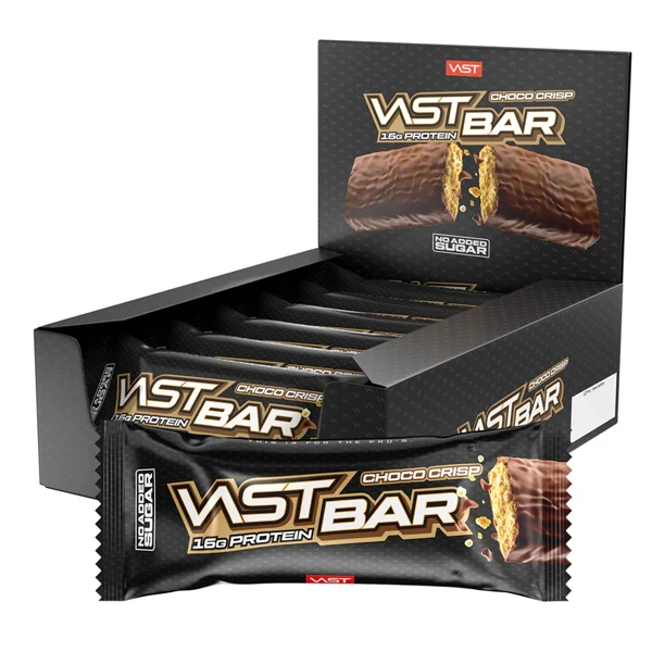 Vast BAR PROTEIN RIEGEL, 12x 45 g Riegel, Choco Crisp