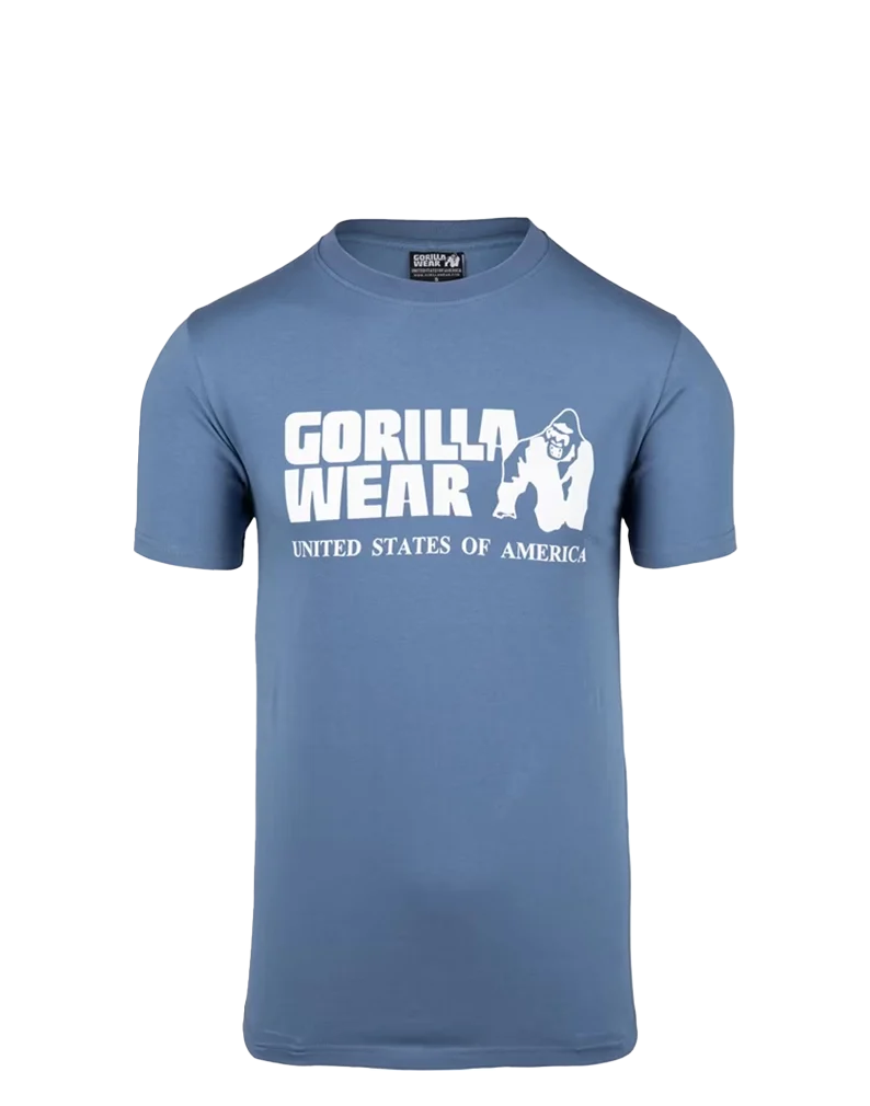 Klassisches T-Shirt - Coronet Blau - Gorilla Wear