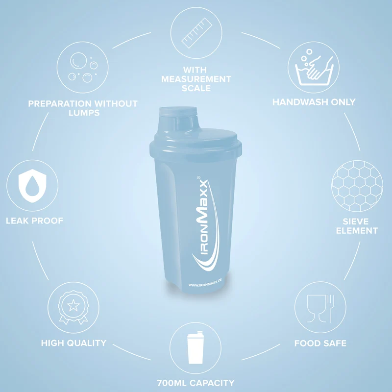 Shaker (700ml) - Columbia Blue