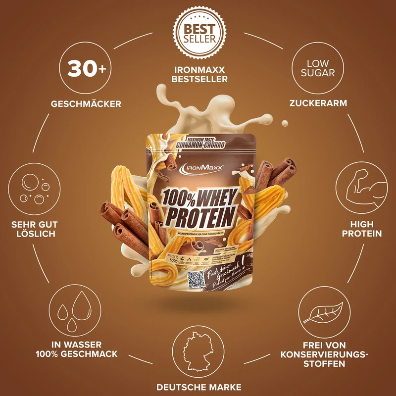 100% Whey Protein (500g) - Cinnamon Churro