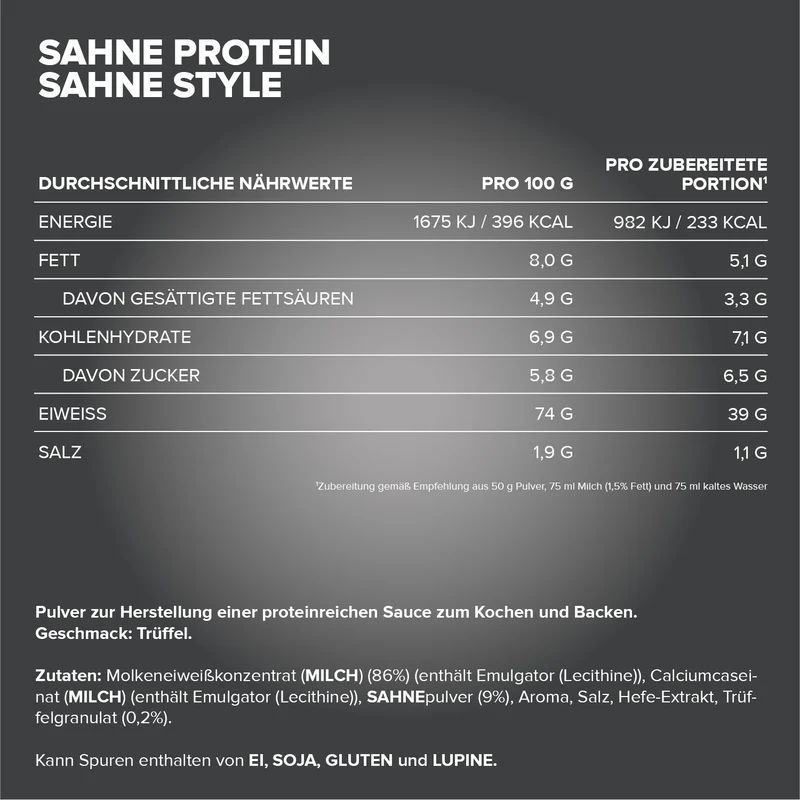 Sahne Protein (500g) - Trüffel