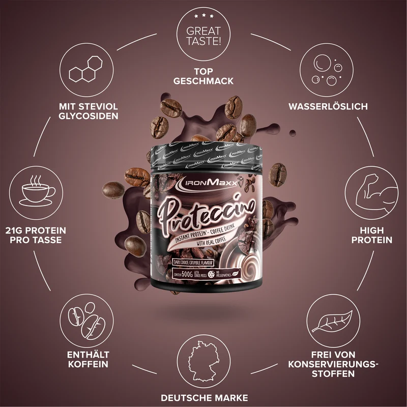 Proteccino (500g) - Dark Cookie Crumble