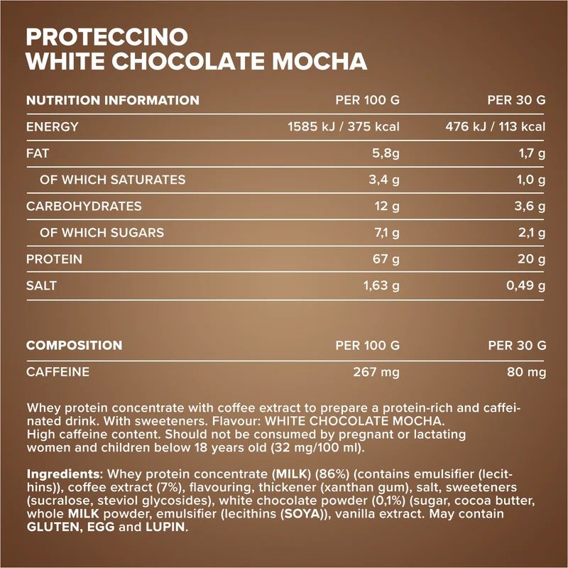 Proteccino (500g) - White Chocolate Mocha