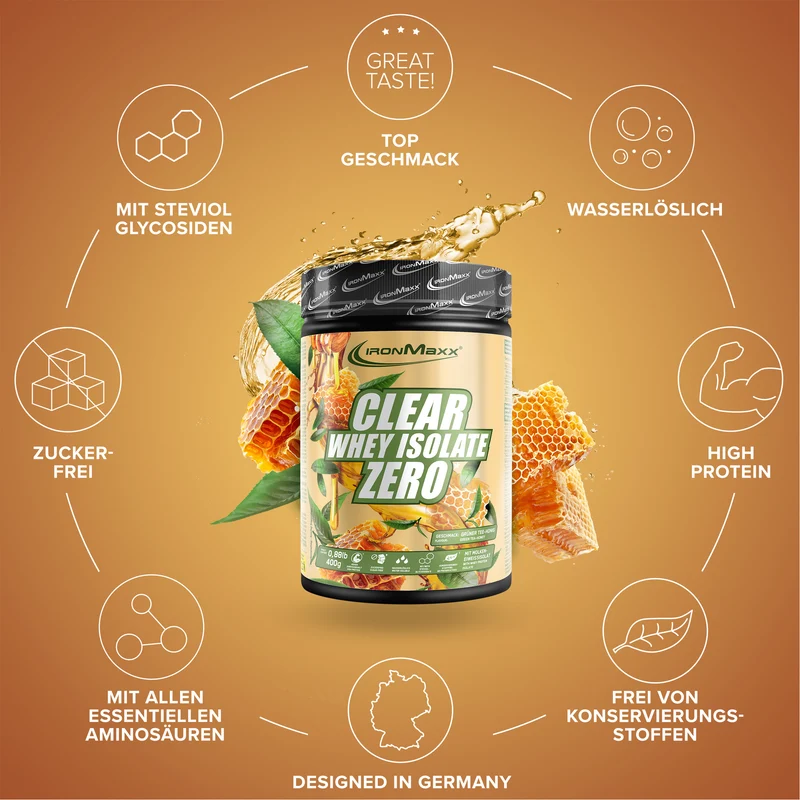 Clear Whey Isolate ZERO (400g) - Honey Green Tea