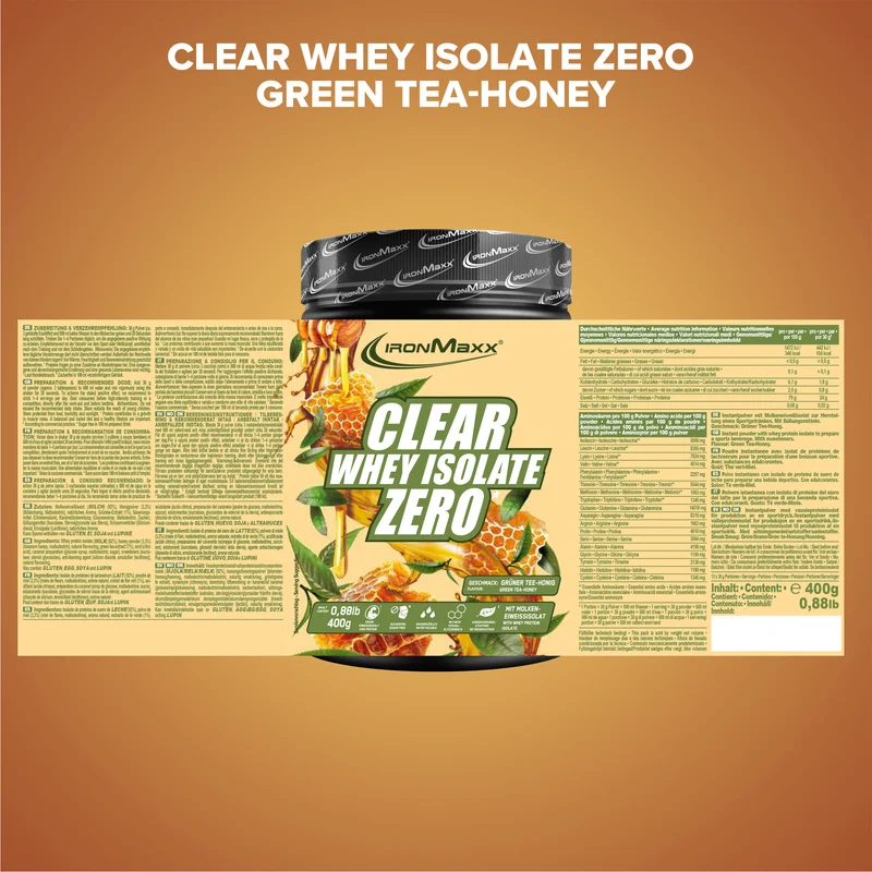 Clear Whey Isolate ZERO (400g) - Honey Green Tea