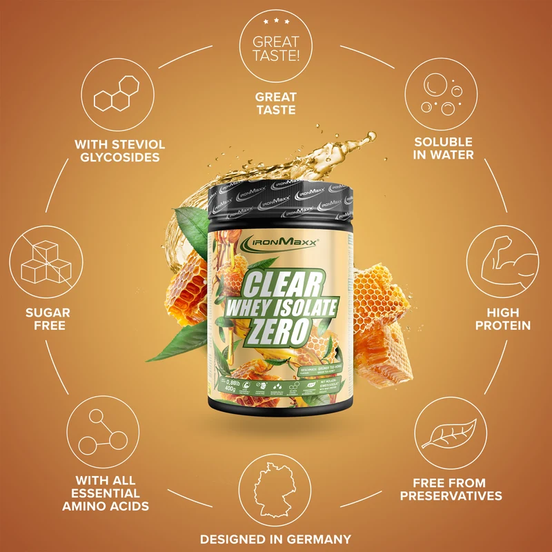 Clear Whey Isolate ZERO (400g) - Honey Green Tea