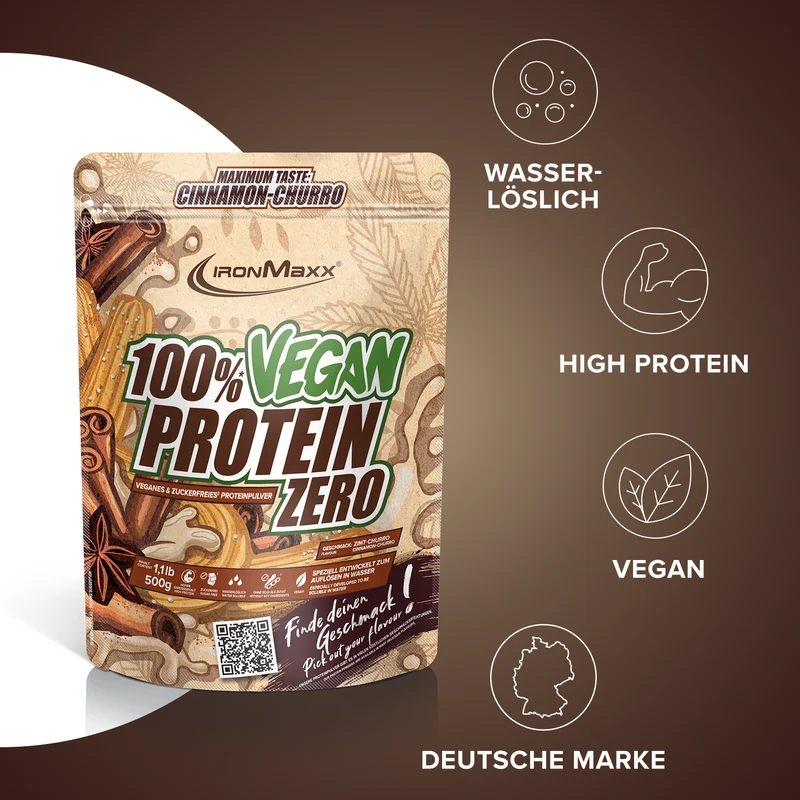 100% Vegan Protein Zero (500g) - Cinnamon Churro