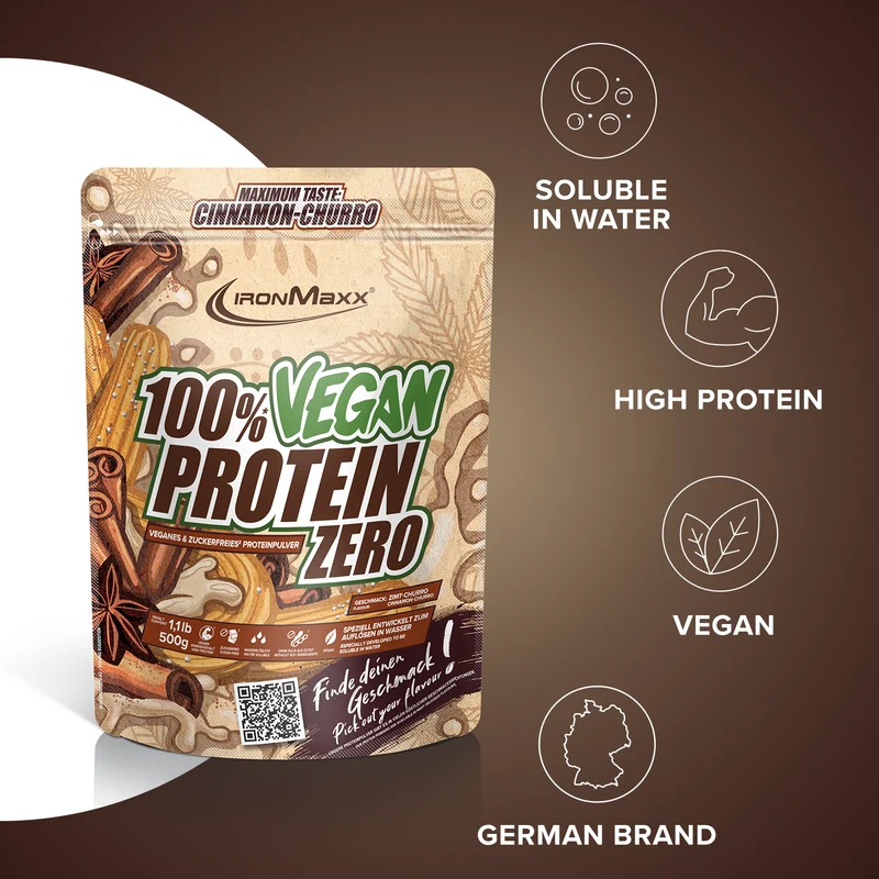 100% Vegan Protein Zero (500g) - Cinnamon Churro