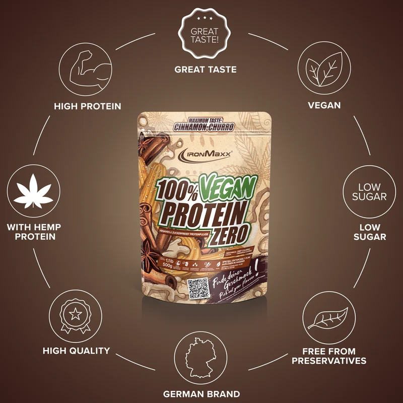 100% Vegan Protein Zero (500g) - Cinnamon Churro