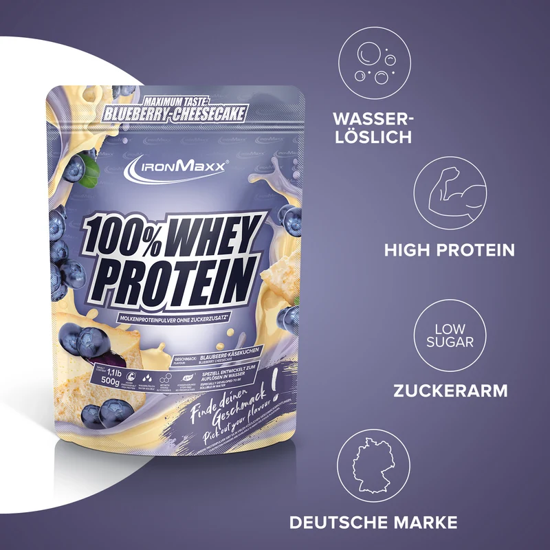 100% Whey Protein (500g) - Blueberry Cheesecake