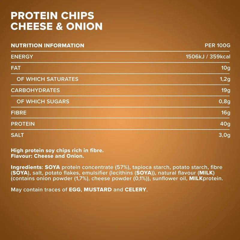 Protein Chips 40 (50g) - Cheese & Onion