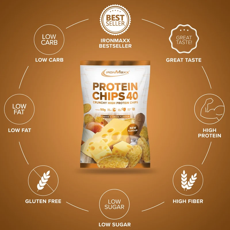 Protein Chips 40 (50g) - Cheese & Onion