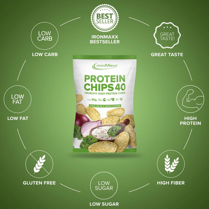 Protein Chips 40 (50g) - Sour Cream & Onion