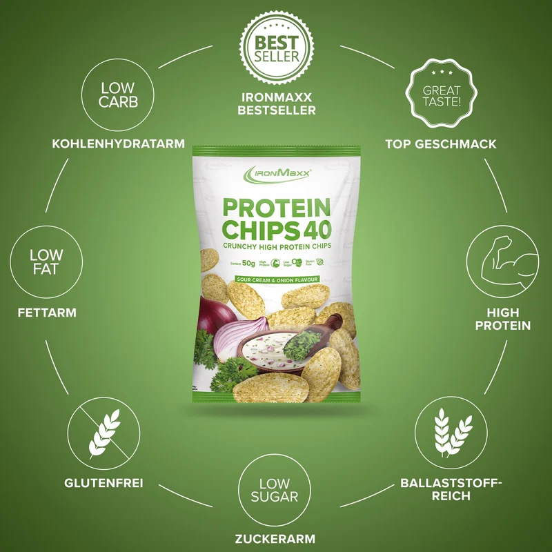 Protein Chips 40 (50g) - Sour Cream & Onion