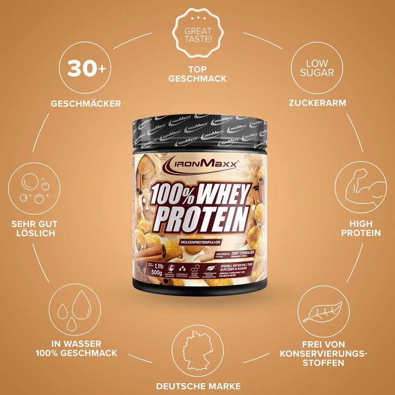 100% Whey Protein (500g) - Cinnamon Cereal