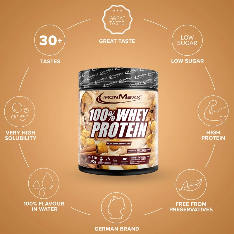 100% Whey Protein (500g) - Cinnamon Cereal
