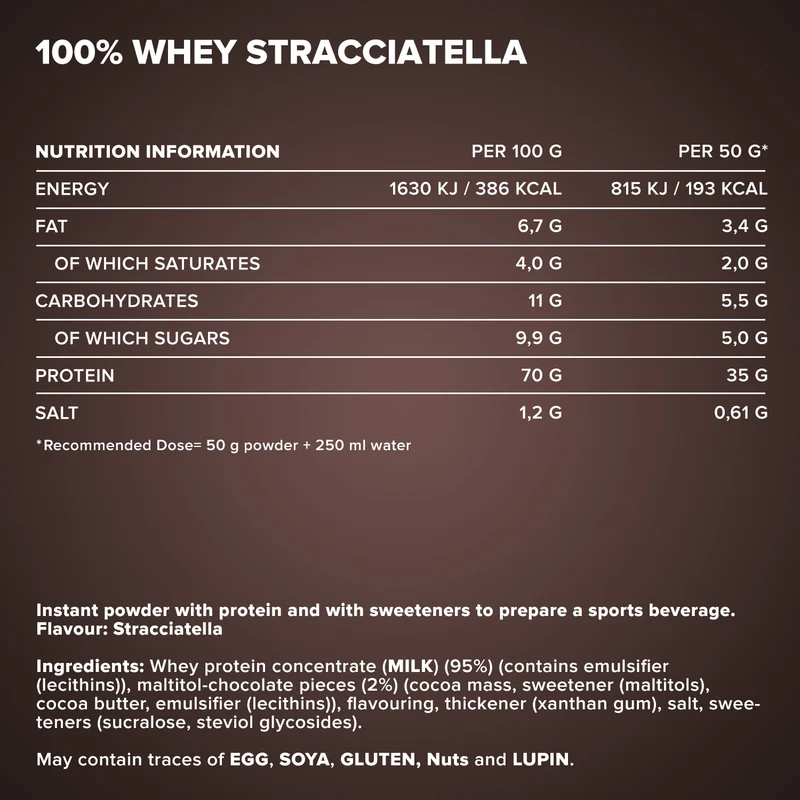 100% Whey Protein (500g) - Stracciatella