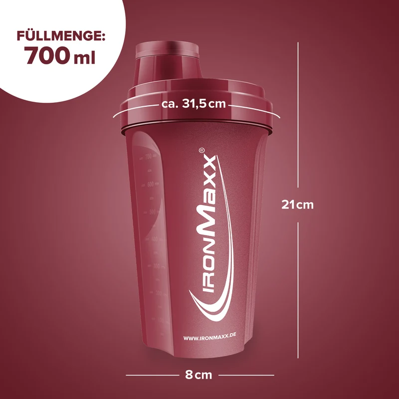 Shaker (700ml) - Cozy Red
