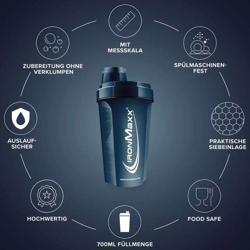 Shaker (700ml) - Mistle Blue