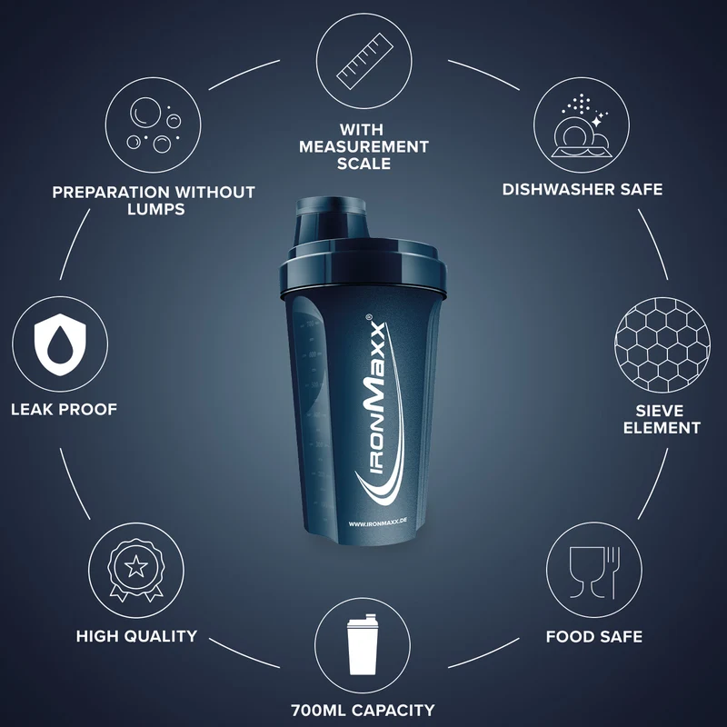 Shaker (700ml) - Mistle Blue