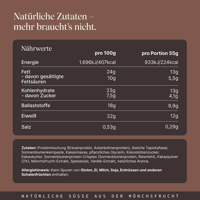 CRISPY veganer Proteinriegel - Brownie Fudge (12er Pack)