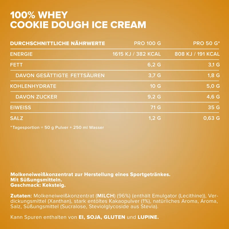 100% Whey Protein (500g) - Ice Cream Cookie Dough