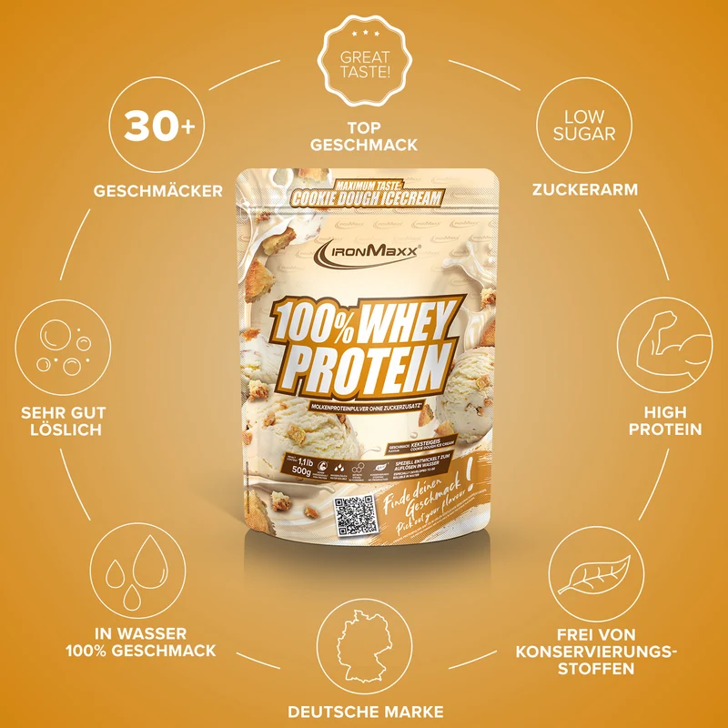 100% Whey Protein (500g) - Ice Cream Cookie Dough