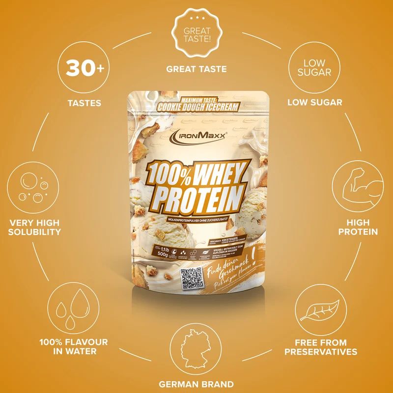 100% Whey Protein (500g) - Ice Cream Cookie Dough