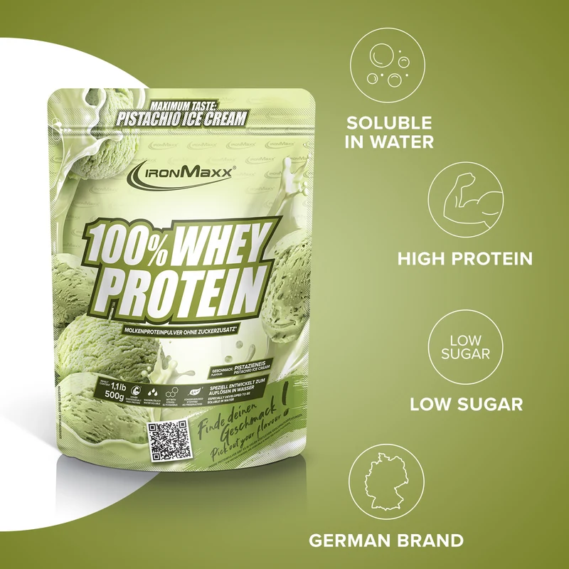 100% Whey Protein (500g) - Ice Cream Pistacchio
