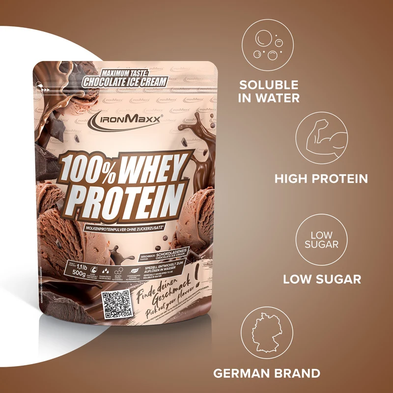 100% Whey Protein (500g) - Ice Cream Chocolate