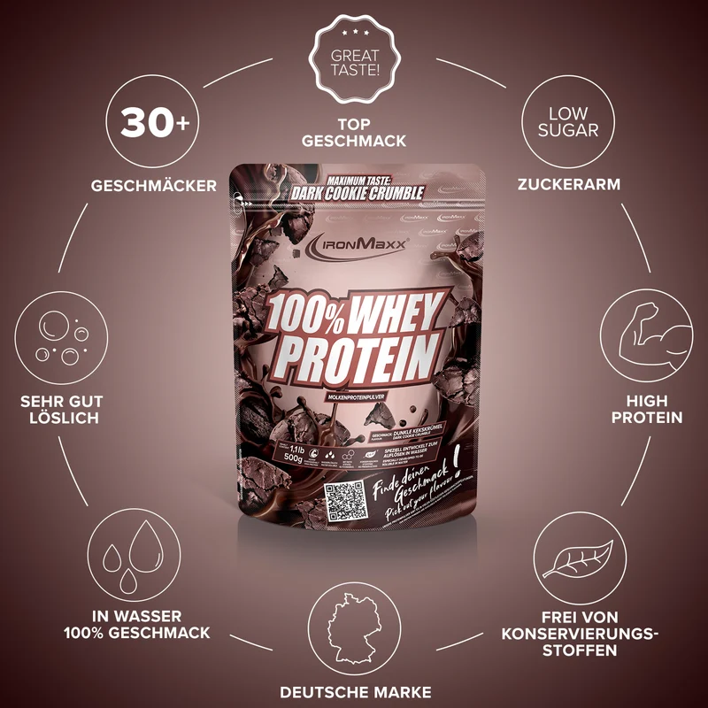 100% Whey Protein (500g) - Dark Cookie Crumble