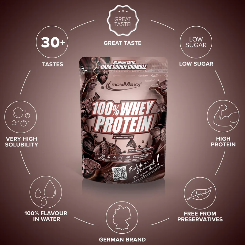 100% Whey Protein (500g) - Dark Cookie Crumble