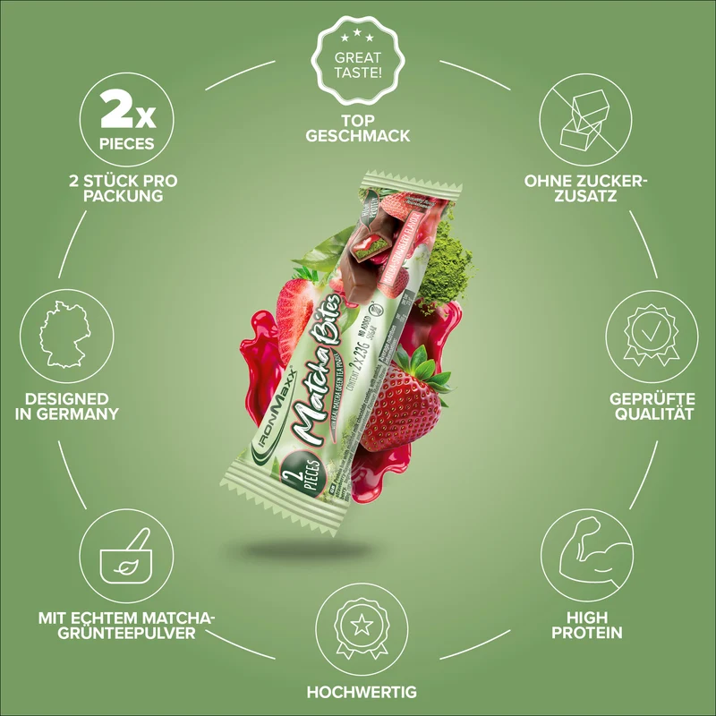 Matcha Bites (46g) - Matcha-Strawberry