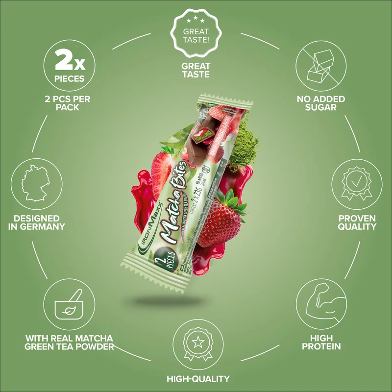Matcha Bites (46g) - Matcha-Strawberry