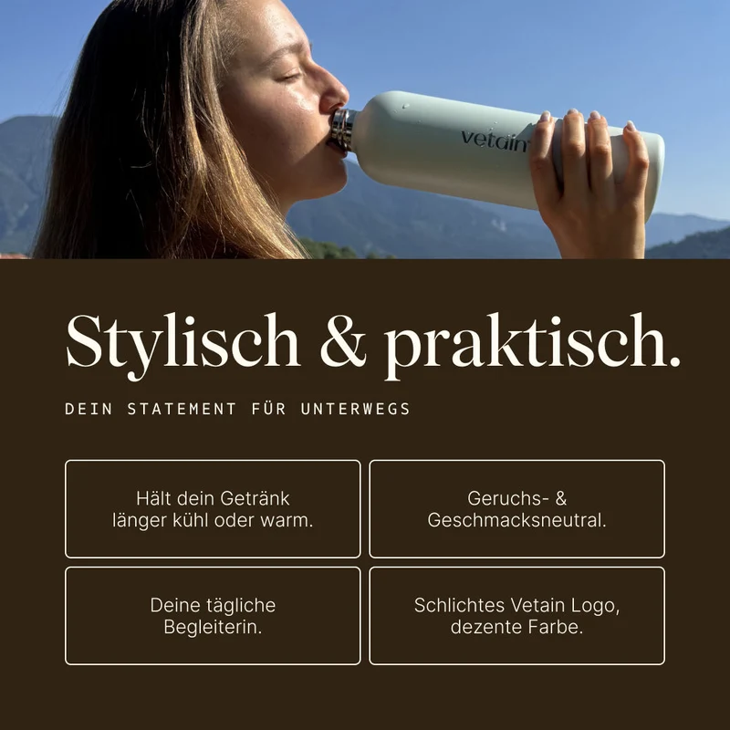Vetain Edelstahl Trinkflasche (1000ml)