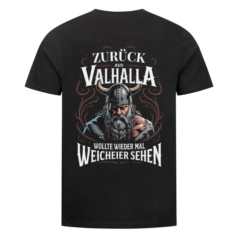 Zurück aus Valhalla - Herren Premiumshirt Backprint