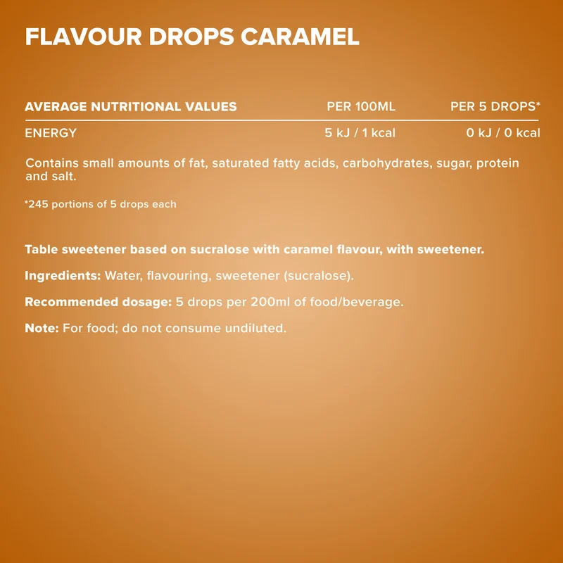 Flavour Drops (50ml) - Karamell