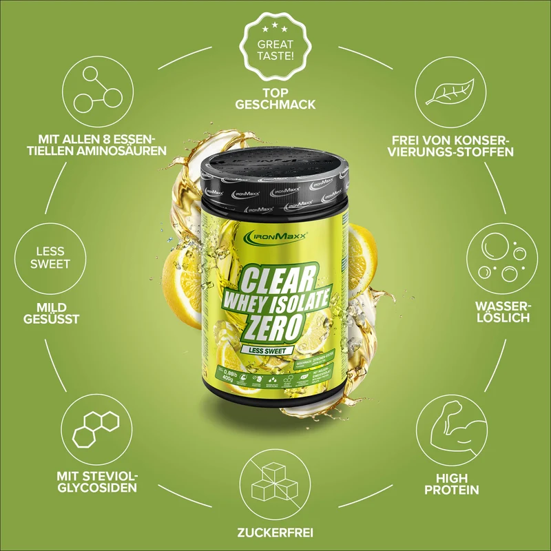 Clear Whey Isolate ZERO (400g) - "Less sweet" Lemon Ice Tea