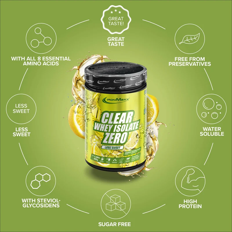 Clear Whey Isolate ZERO (400g) - "Less sweet" Lemon Ice Tea