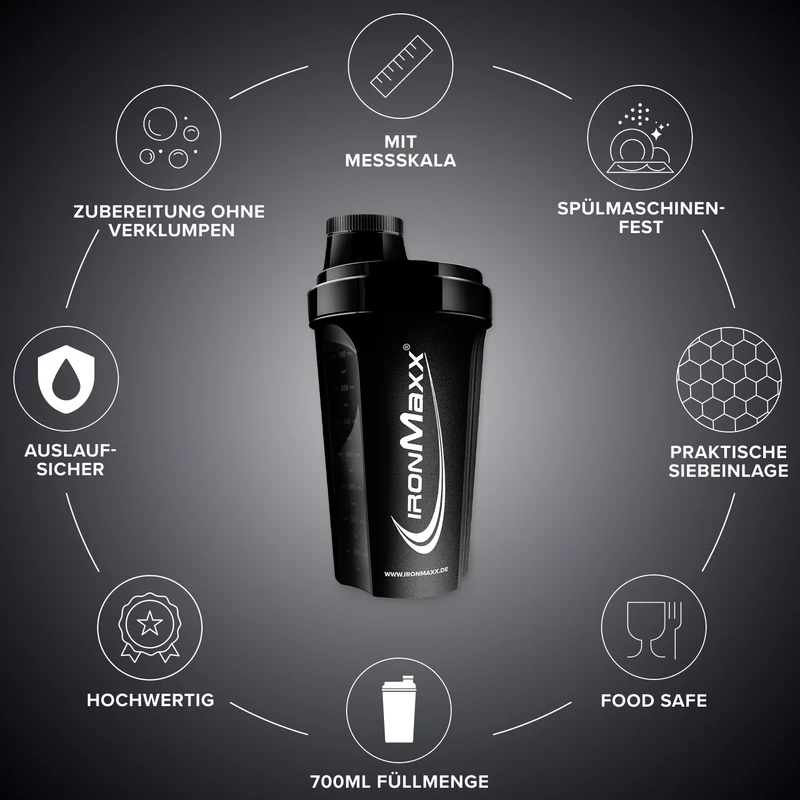Shaker (700ml) - Schwarz