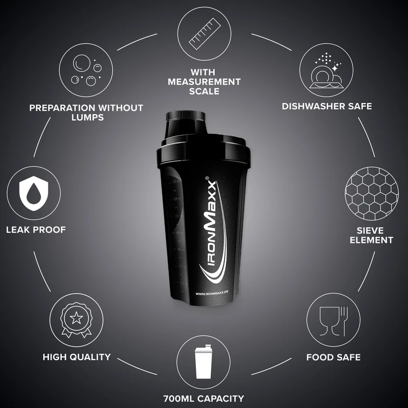 Shaker (700ml) - Schwarz